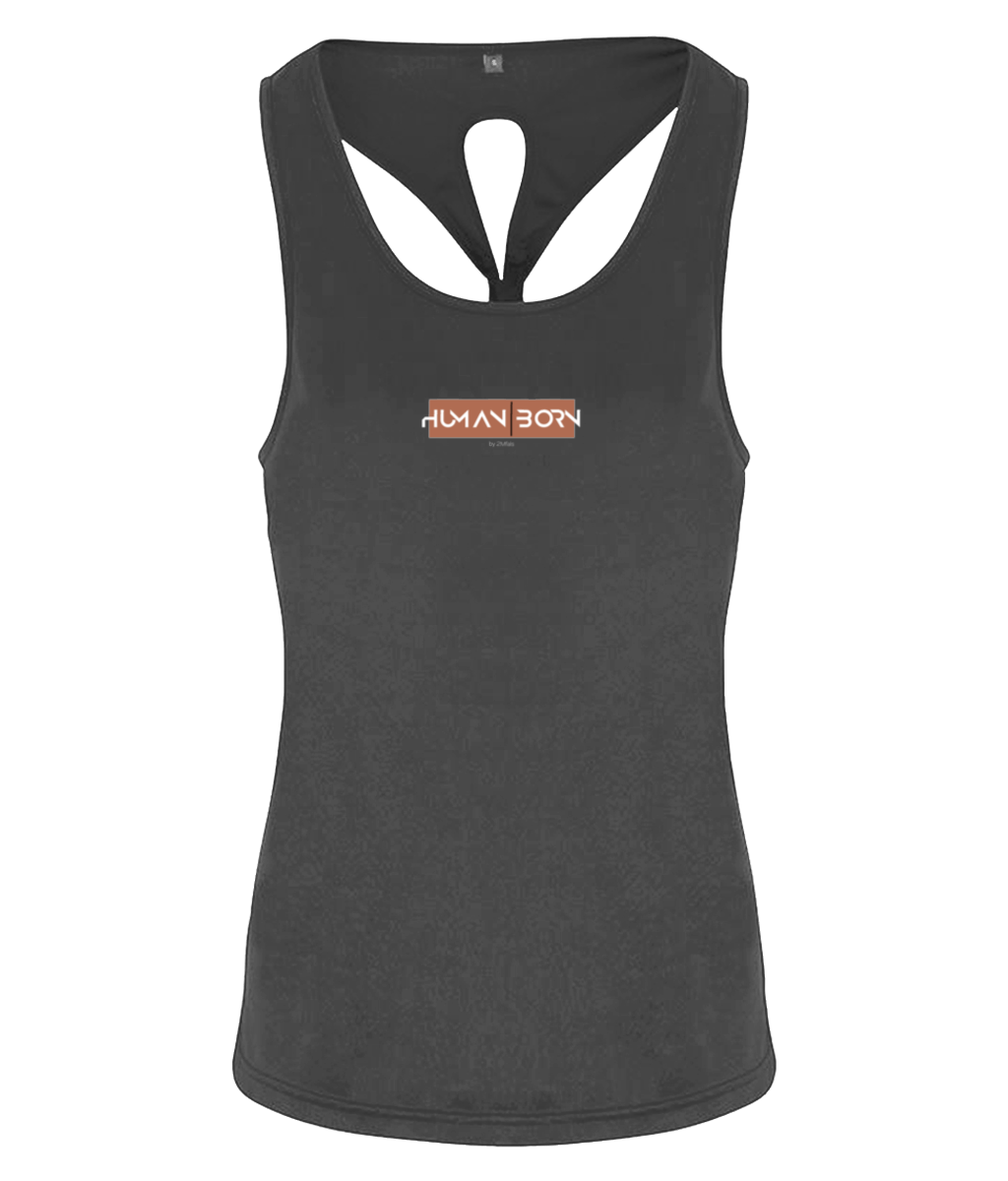 HUMAN BORN - Women's TriDri® Yoga Knot Vest