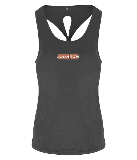 HUMAN BORN - Women's TriDri® Yoga Knot Vest