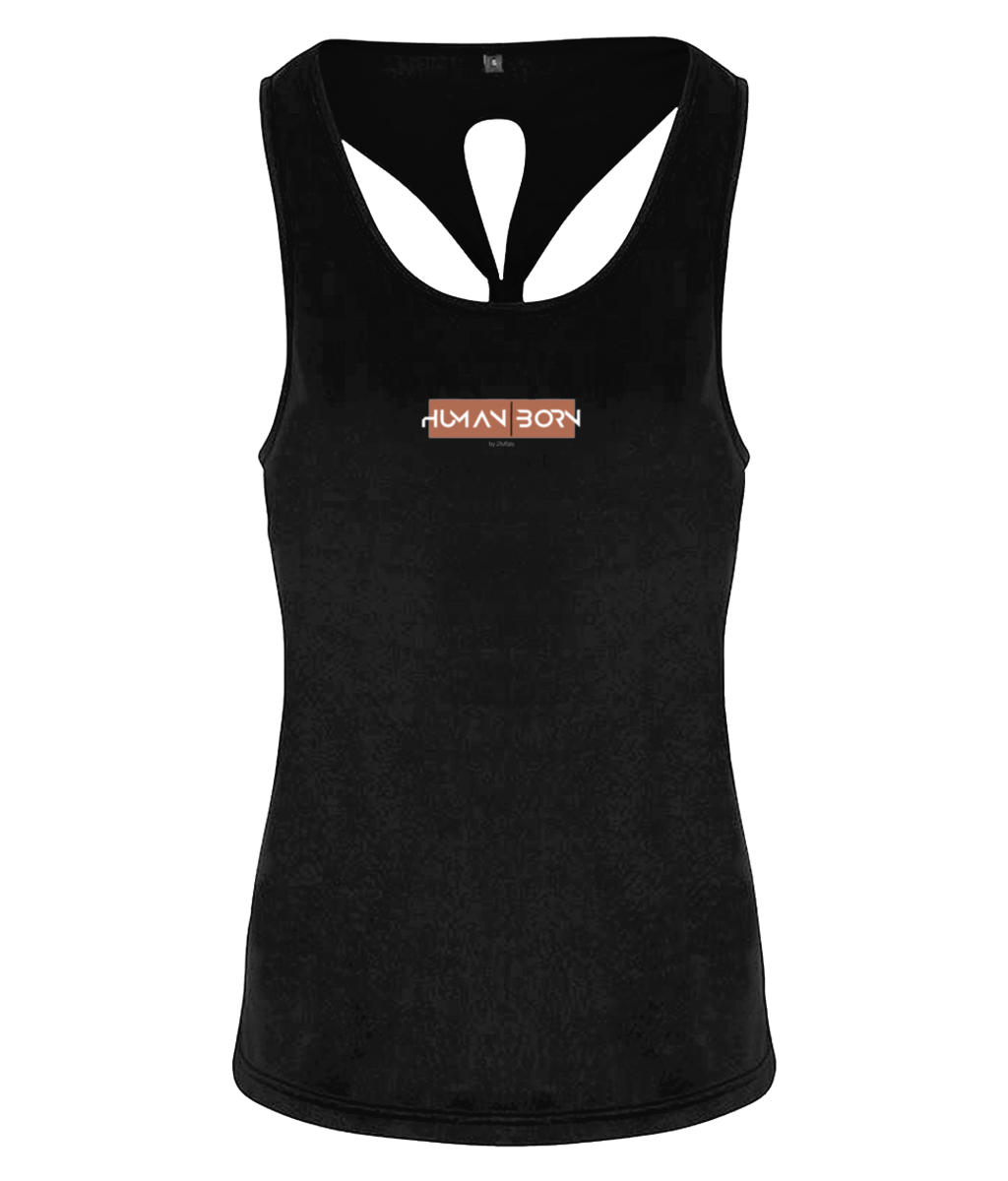 HUMAN BORN - Women's TriDri® Yoga Knot Vest