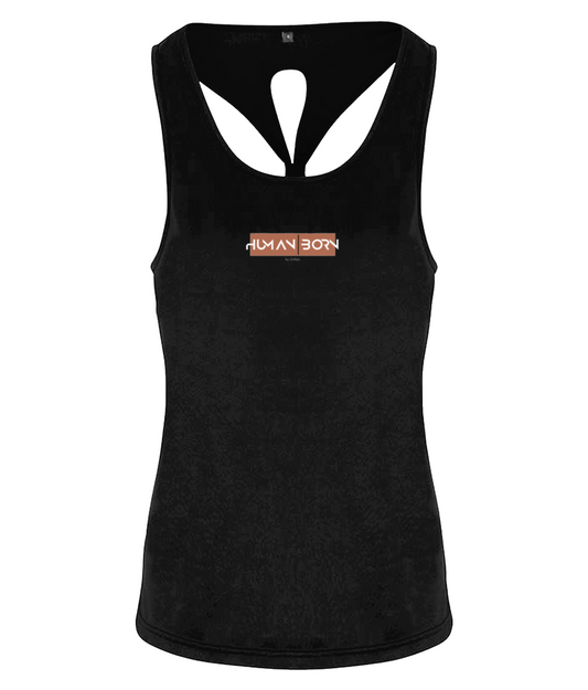 HUMAN BORN - Women's TriDri® Yoga Knot Vest