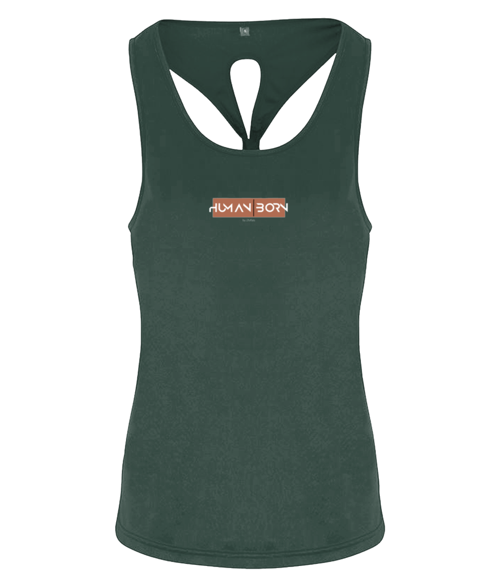 HUMAN BORN - Women's TriDri® Yoga Knot Vest